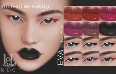 Second Life Marketplace - GOTHIC MERMAID-EVA-HD LIPS-EVOEVOX-ADD
